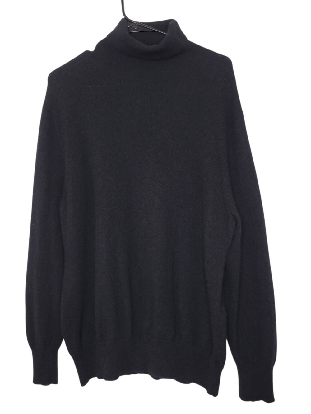 Neiman Marcus Size 3X The Cashmere Collection Turtle Neck Sweater in Black